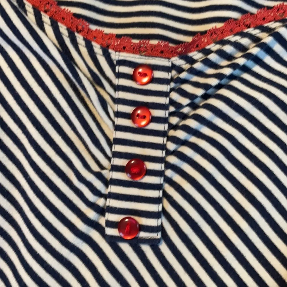 Navy striped top - Picture 3 of 4